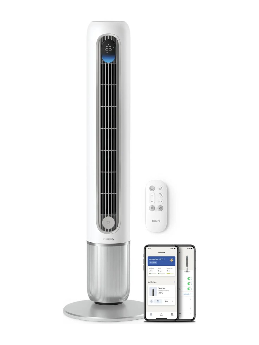 Philips CX7550/00 smart tornfläkt i arktiskt vitt och silver