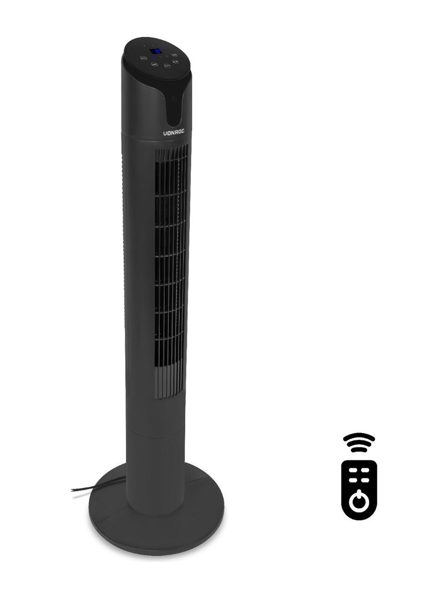VONROC AF505AC pelarfläkt 110 cm i svart